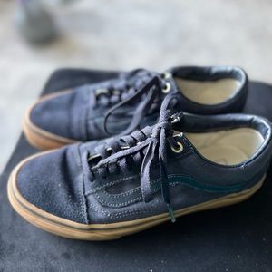 Navy Suede and Canvas Vans
